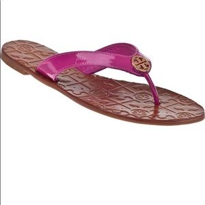 Tory Burch pink sandals with box. Great condition.
